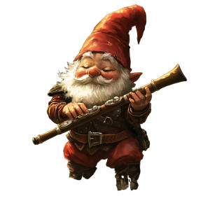 Dnd Gnome Flutist Vinyl Car Decal Sticker – Waterproof & UV-Resistant 8"