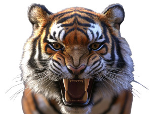 Tiger Face Vinyl Car Decal Sticker – Waterproof & UV-Resistant 8" Tiger Face Vinyl Car Decal Sticker – Waterproof & UV-Resistant 8"