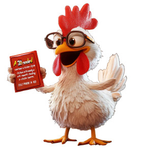 Cheerful Chef Chicken Vinyl Car Decal Sticker – Waterproof & UV-Resistant 8" Cheerful Chef Chicken Vinyl Car Decal Sticker – Waterproof & UV-Resistant 8"