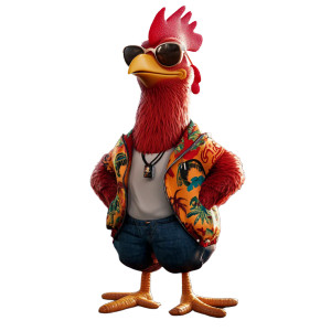Hip Hop Rooster V2 Vinyl Car Decal Sticker – Waterproof & UV-Resistant 8" Hip Hop Rooster V2 Vinyl Car Decal Sticker – Waterproof & UV-Resistant 8"