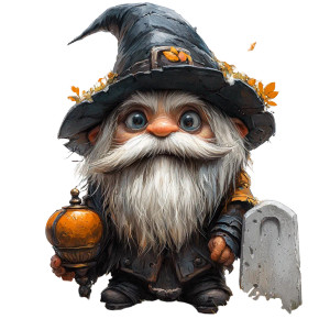 Zombie Dwarf With Lamp Vinyl Car Decal Sticker – Waterproof & UV-Resistant 8"