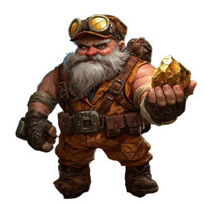 Punk Miner Character Vinyl Car Decal Sticker – Waterproof & UV-Resistant 8"