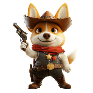 Cowboy Dog Vinyl Car Decal Sticker – Waterproof & UV-Resistant 8" Cowboy Dog Vinyl Car Decal Sticker – Waterproof & UV-Resistant 8"