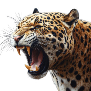 Angry Jaguar V2 Vinyl Car Decal Sticker – Waterproof & UV-Resistant 8"