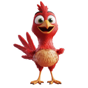 Cartoon Chicken Mascot Vinyl Car Decal Sticker – Waterproof & UV-Resistant 8" Cartoon Chicken Mascot Vinyl Car Decal Sticker – Waterproof & UV-Resistant 8"