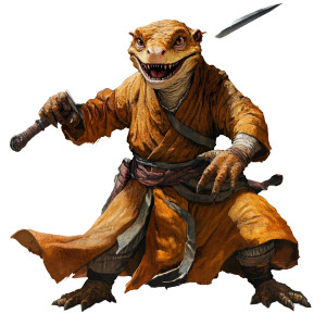 Kung-Fu Kobold Monk Vinyl Car Decal Sticker – Waterproof & UV-Resistant 8"