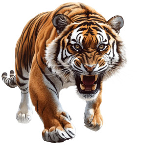Furious Tiger Vinyl Car Decal Sticker – Waterproof & UV-Resistant 8" Furious Tiger Vinyl Car Decal Sticker – Waterproof & UV-Resistant 8"