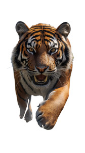 Fierce Tiger V17 Vinyl Car Decal Sticker – Waterproof & UV-Resistant 8"