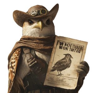 Bird Sheriff Vinyl Car Decal Sticker – Waterproof & UV-Resistant 8"