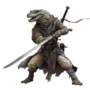 Lizardfolk Warrior Vinyl Car Decal Sticker – Waterproof & UV-Resistant 8" Lizardfolk Warrior Vinyl Car Decal Sticker – Waterproof & UV-Resistant 8"