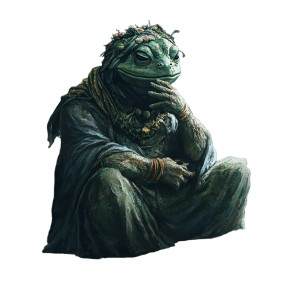 Ancient Frog God Vinyl Car Decal Sticker – Waterproof & UV-Resistant 8"