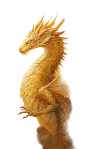 Golden Dragon Painting Vinyl Car Decal Sticker – Waterproof & UV-Resistant 8"