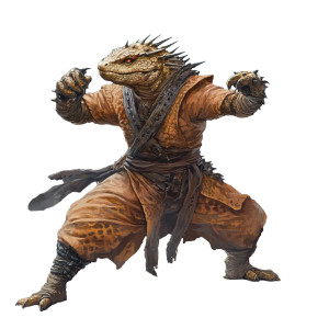 Drunken Lizardman Monk Vinyl Car Decal Sticker – Waterproof & UV-Resistant 8"
