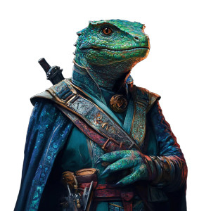 Sci-Fi Lizard Priest Vinyl Car Decal Sticker – Waterproof & UV-Resistant 8"