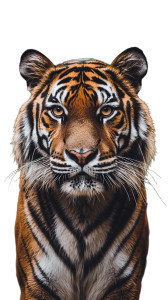 Majestic Tiger Close-Up V2 Vinyl Car Decal Sticker – Waterproof & UV-Resistant 8"