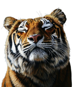 Siberian Tiger Painting Vinyl Car Decal Sticker – Waterproof & UV-Resistant 8"