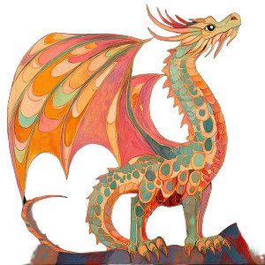 Vivid Dragon Vinyl Car Decal Sticker – Waterproof & UV-Resistant 8"