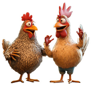 Talking Cartoon Chicken Vinyl Car Decal Sticker – Waterproof & UV-Resistant 8" Talking Cartoon Chicken Vinyl Car Decal Sticker – Waterproof & UV-Resistant 8"