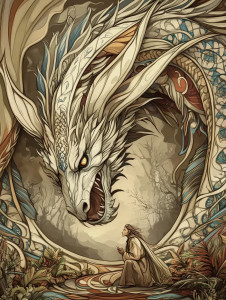 Smaug And Bilbo Vinyl Car Decal Sticker – Waterproof & UV-Resistant 8"