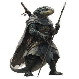 Lizardfolk Rogue Vinyl Car Decal Sticker – Waterproof & UV-Resistant 8"