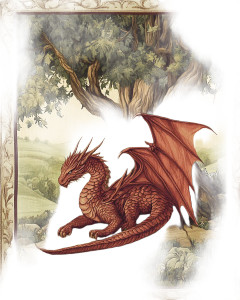 Majestic Red Dragon V2 Vinyl Car Decal Sticker – Waterproof & UV-Resistant 8"