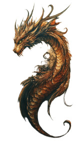 Majestic Fantasy Dragon Vinyl Car Decal Sticker – Waterproof & UV-Resistant 8"