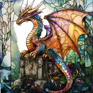 Majestic Colorful Dragon Vinyl Car Decal Sticker – Waterproof & UV-Resistant 8"