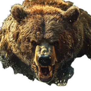 Bear Attack Vinyl Car Decal Sticker – Waterproof & UV-Resistant 8" Bear Attack Vinyl Car Decal Sticker – Waterproof & UV-Resistant 8"