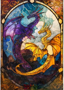 Majestic Dragon Silhouettes Vinyl Car Decal Sticker – Waterproof & UV-Resistant 8"