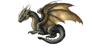 Medieval Botanical Dragon Vinyl Car Decal Sticker – Waterproof & UV-Resistant 8"