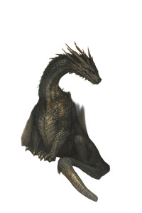 Mystical Desert Dragon Vinyl Car Decal Sticker – Waterproof & UV-Resistant 8"