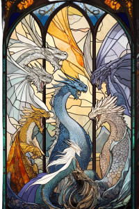 Paladine'S Metallic Dragons Vinyl Car Decal Sticker – Waterproof & UV-Resistant 8"