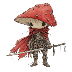 Fungal Rogue Art Vinyl Car Decal Sticker – Waterproof & UV-Resistant 8"