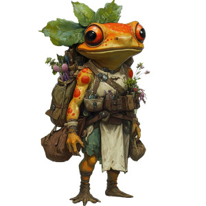 Spore Toad Druid Vinyl Car Decal Sticker – Waterproof & UV-Resistant 8"