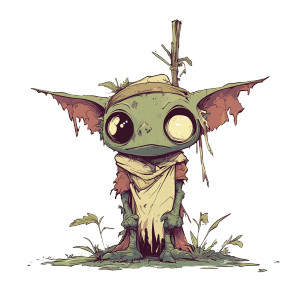 Kawaii Goblin Vinyl Car Decal Sticker – Waterproof & UV-Resistant 8"