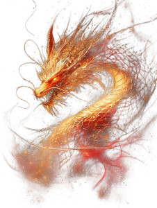 Cosmic Energy Dragon Vinyl Car Decal Sticker – Waterproof & UV-Resistant 8"