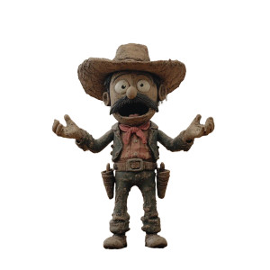Lonely Claymation Cowboy Vinyl Car Decal Sticker – Waterproof & UV-Resistant 8" Lonely Claymation Cowboy Vinyl Car Decal Sticker – Waterproof & UV-Resistant 8"
