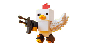 Minecraft Chicken Icon Vinyl Car Decal Sticker – Waterproof & UV-Resistant 8"