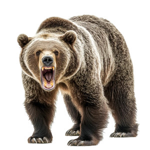 Angry Bear V14 Vinyl Car Decal Sticker – Waterproof & UV-Resistant 8"