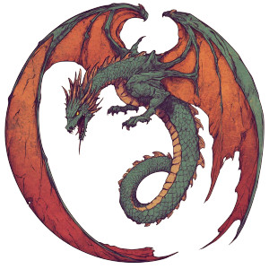 Flying Dragon Serpent Vinyl Car Decal Sticker – Waterproof & UV-Resistant 8" Flying Dragon Serpent Vinyl Car Decal Sticker – Waterproof & UV-Resistant 8"