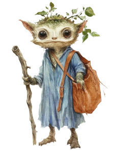 Cute Tree Creature Vinyl Car Decal Sticker – Waterproof & UV-Resistant 8"