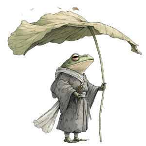 Wandering Samurai Frog Vinyl Car Decal Sticker – Waterproof & UV-Resistant 8" Wandering Samurai Frog Vinyl Car Decal Sticker – Waterproof & UV-Resistant 8"