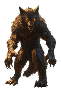 Werewolf Concept Art Vinyl Car Decal Sticker – Waterproof & UV-Resistant 8"