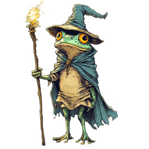 Frog Wizard Vinyl Car Decal Sticker – Waterproof & UV-Resistant 8" Frog Wizard Vinyl Car Decal Sticker – Waterproof & UV-Resistant 8"