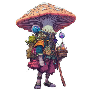 Fungus Alchemist Vinyl Car Decal Sticker – Waterproof & UV-Resistant 8"