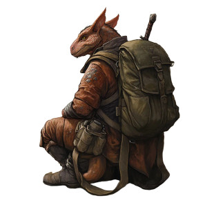 Dnd Kobold Rear Vinyl Car Decal Sticker – Waterproof & UV-Resistant 8"