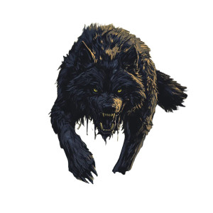 Wolf Skinwalker Charge Vinyl Car Decal Sticker – Waterproof & UV-Resistant 8"