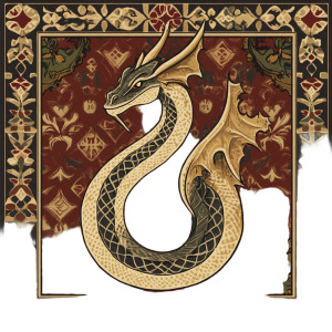 Medieval Basilisk Icon Vinyl Car Decal Sticker – Waterproof & UV-Resistant 8"