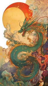 Rainbow Japanese Dragons Vinyl Car Decal Sticker – Waterproof & UV-Resistant 8" Rainbow Japanese Dragons Vinyl Car Decal Sticker – Waterproof & UV-Resistant 8"