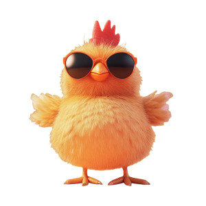 Rebellious Chicken Character Vinyl Car Decal Sticker – Waterproof & UV-Resistant 8" Rebellious Chicken Character Vinyl Car Decal Sticker – Waterproof & UV-Resistant 8"